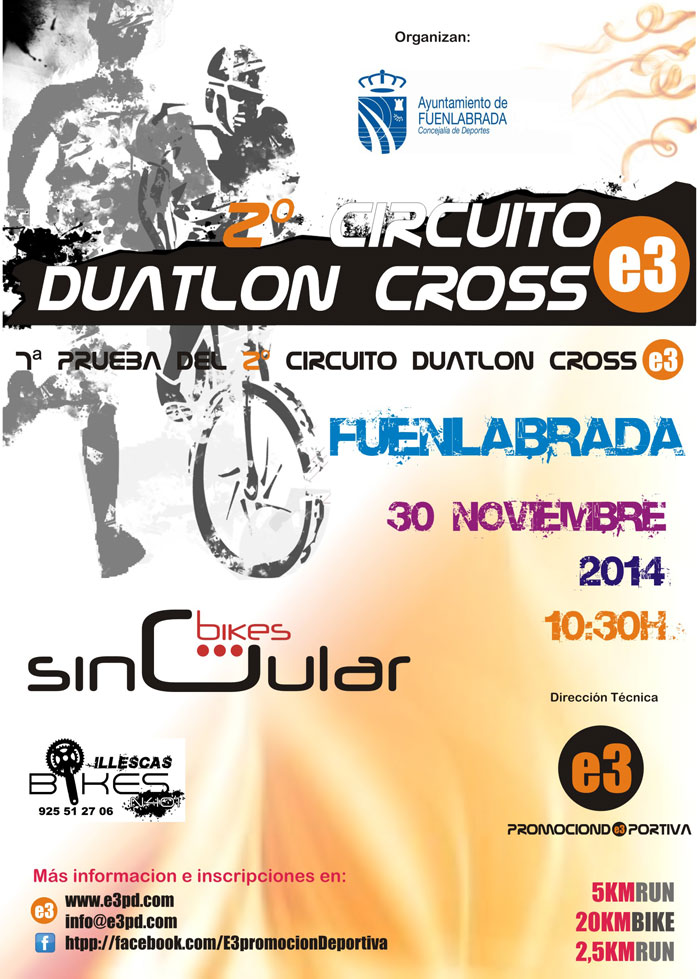 Cartel del evento 7ª PRUEBA - DUATLON DE FUENLABRADA