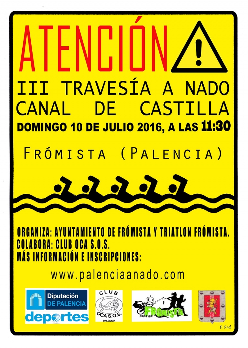 Cartel del evento TRAVESIA A NADO CANAL DE CASTILLA   -  FROMISTA– 