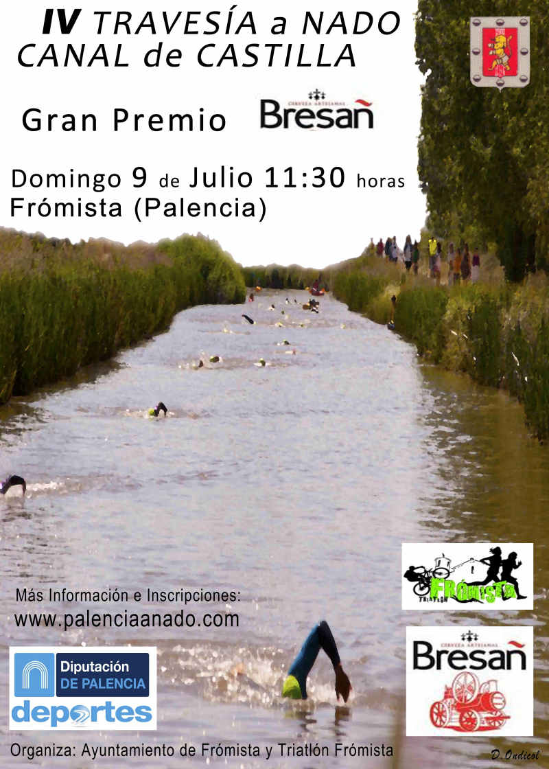 Cartel del evento TRAVESIA A NADO CANAL DE CASTILLA   -  FROMISTA–  