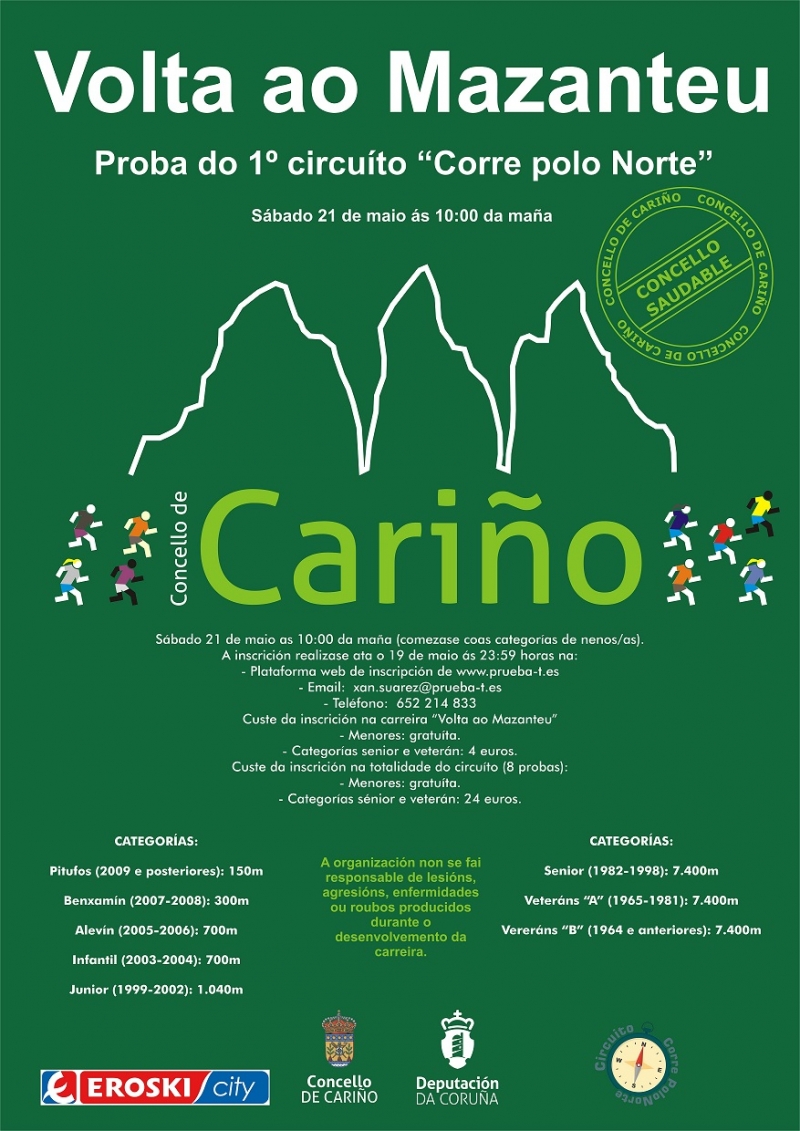 Cartel del evento CARIÑO  - 2ª PRUEBA CORRE POLO NORTE