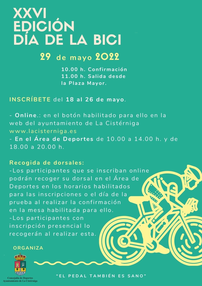Event Poster DIA DE LA BICI LA CISTERNIGA 2022