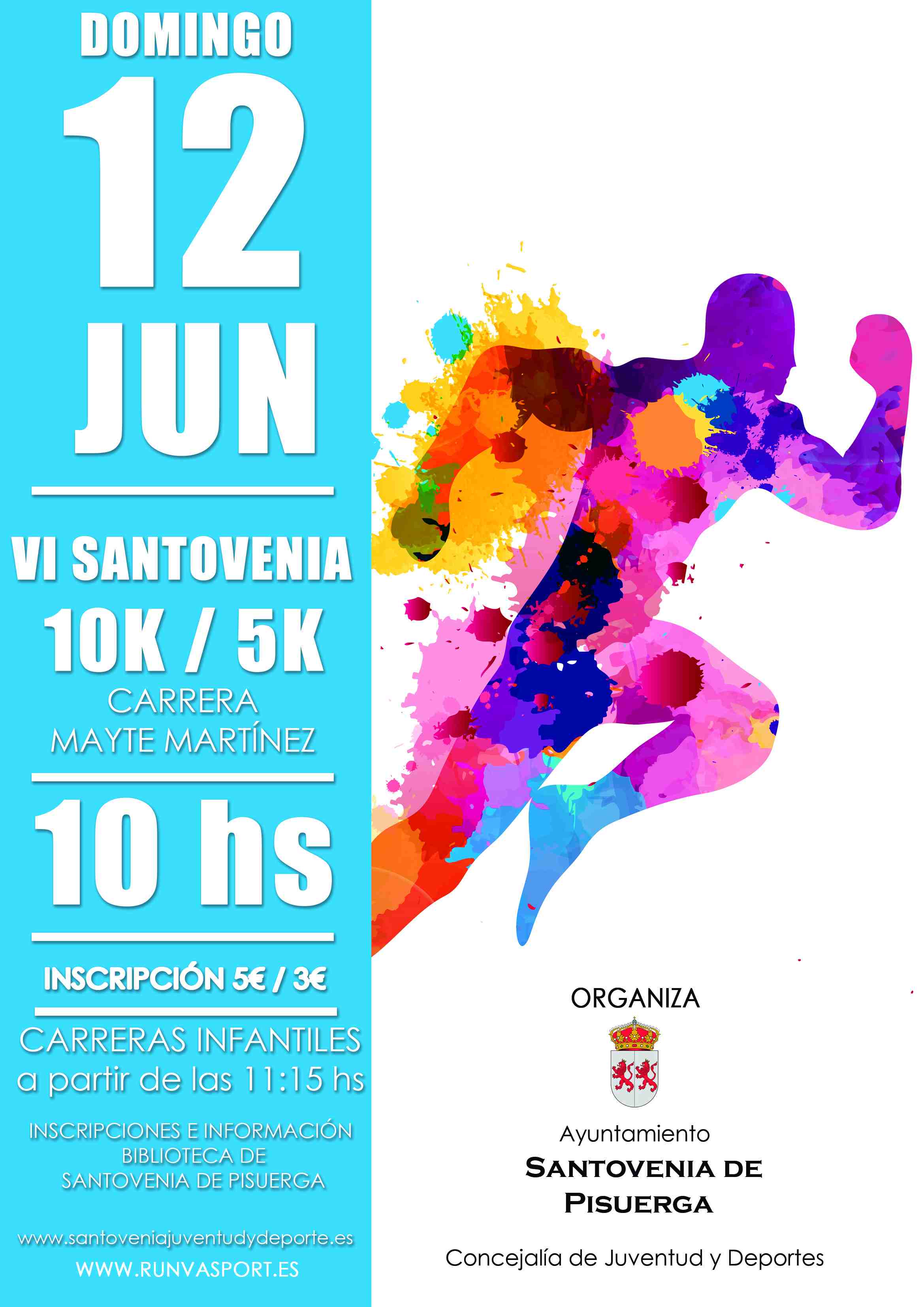 Event Poster VI SANTOVENIA 10K/5K CARRERA MAYTE MARTINEZ