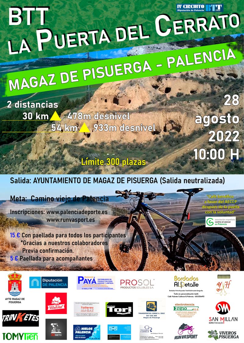 Event Poster MARCHA BTT LA PUERTA DEL CERRATO MAGAZ DE PISUERGA