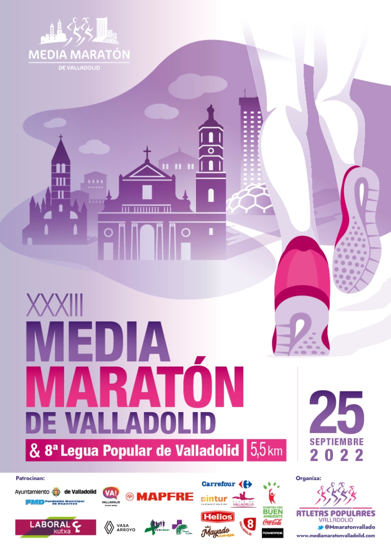 Event Poster XXXIII MEDIA MARATÓN CIUDAD DE VALLADOLID