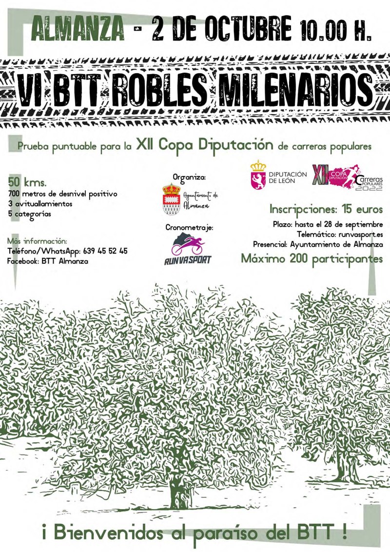 Event Poster VI BTT ROBLES MILENARIOS DE ALMANZA