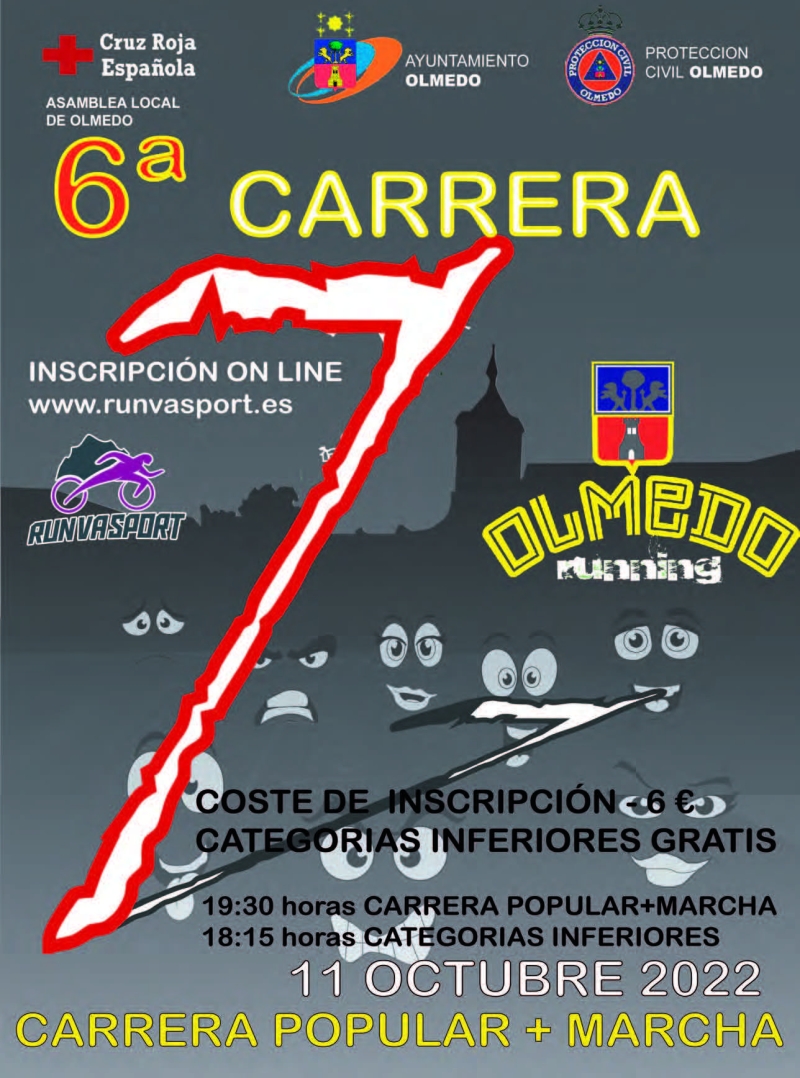 Event Poster 6º CARRERA Y MARCHA NOCTURNA OLMEDO
