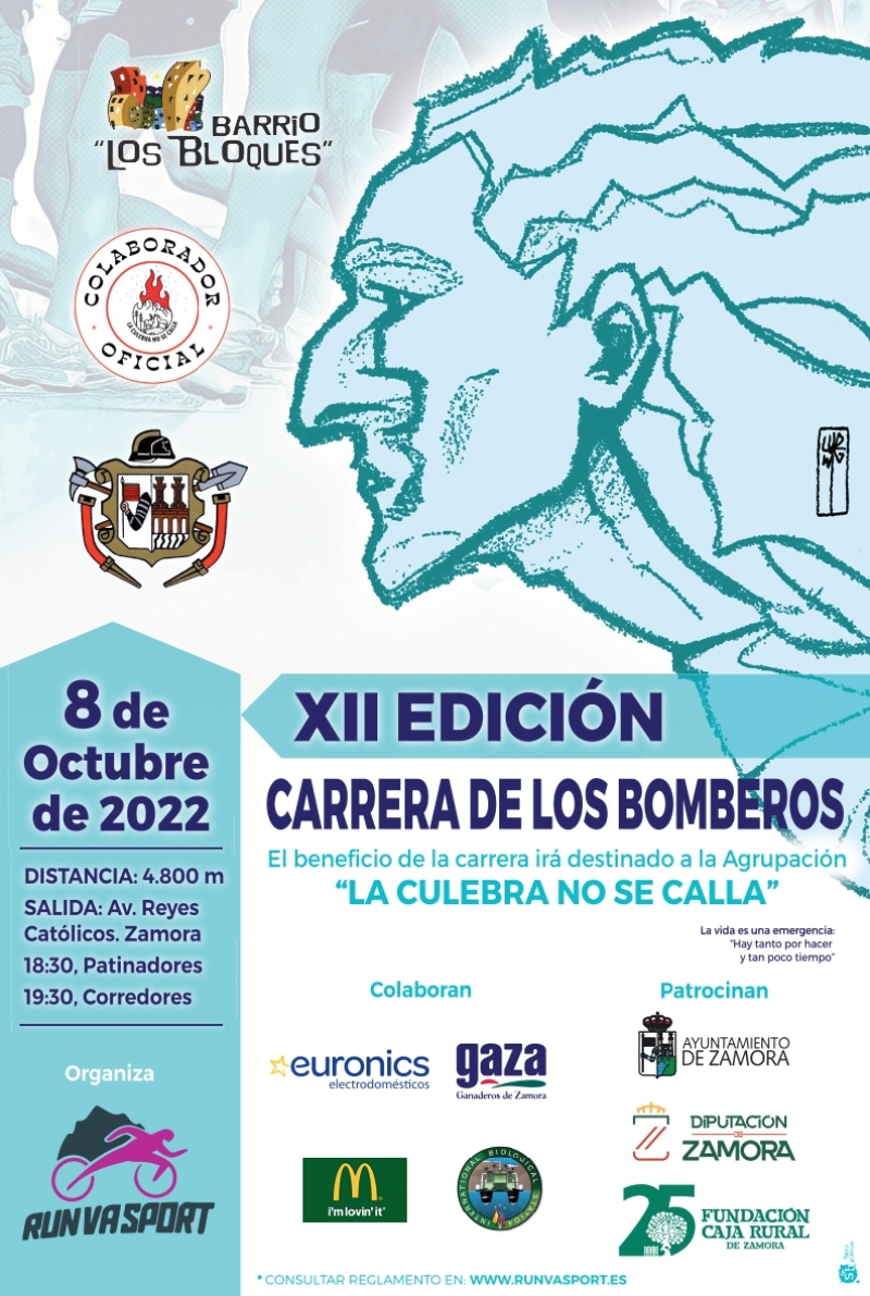 Event Poster XII CARRERA DE LOS BOMBEROS ZAMORA
