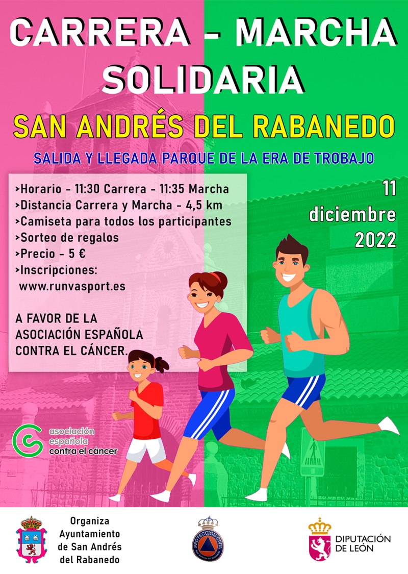 Event Poster CARRERA-MARCHA SOLIDARIA SAN ANDRÉS DEL RABANEDO