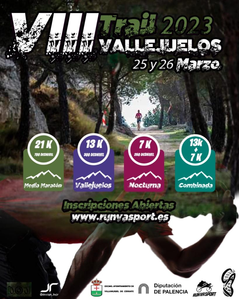 Event Poster VIII TRAIL VALLEJUELOS 25 Y 26 DE MARZO
