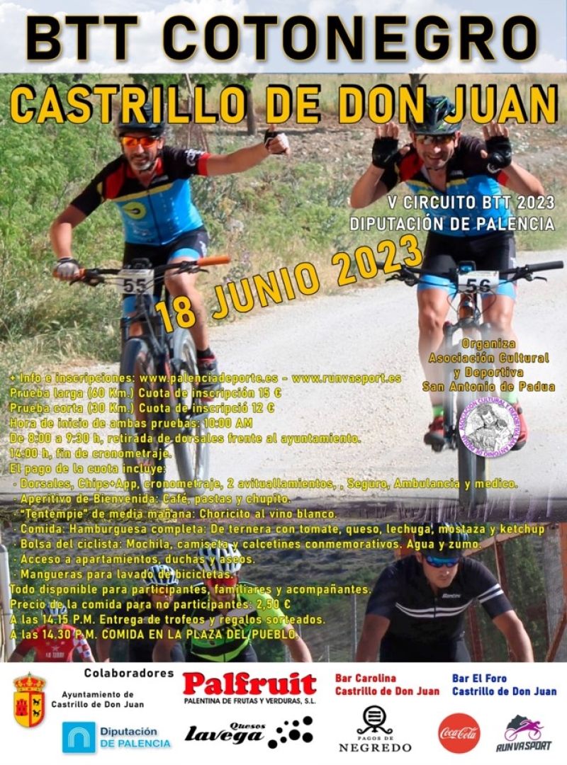 Event Poster BTT COTONEGRO-CASTRILLO DE DON JUAN