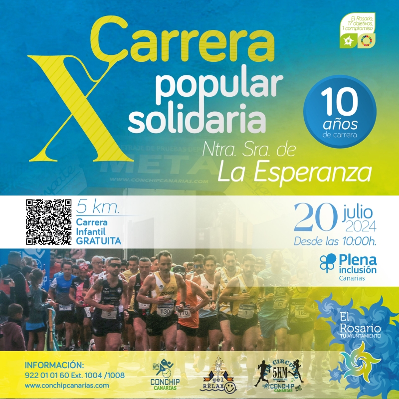 Cartel del evento X 5KM CARRERA POPULAR NTRA SRA DE LA ESPERANZA 2024