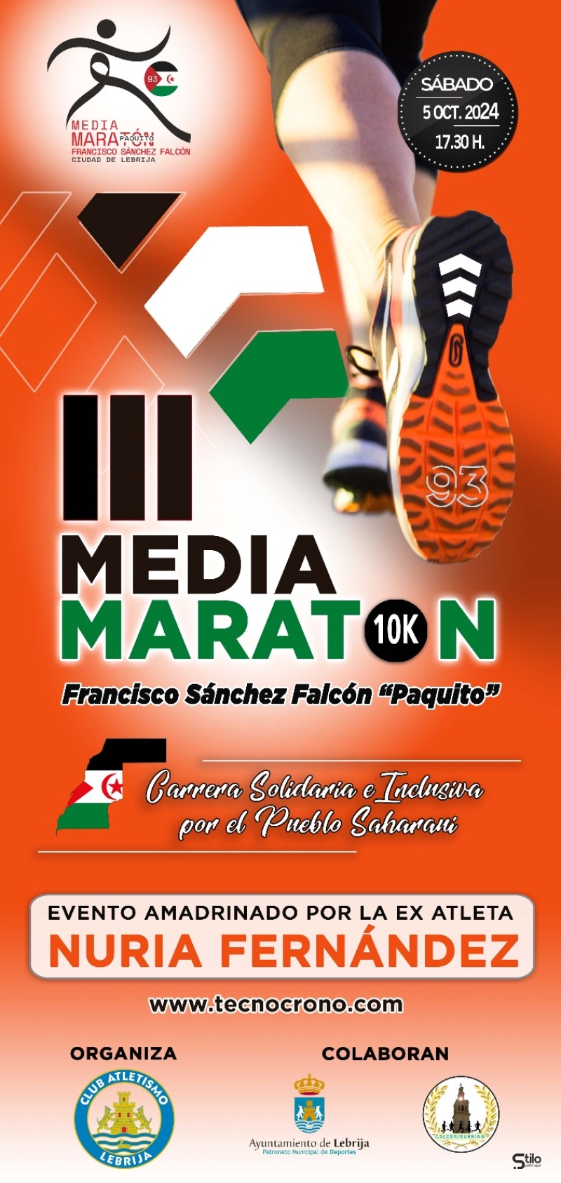Cartel del evento III MEDIA MARATON FRANCISCO SANCHEZ FALCON