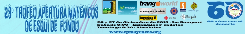 29º TROFEO APERTURA MAYENCOS DE ESQUÍ DE FONDO