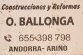 CONSTRUCIONES OSCAR BALLONGA