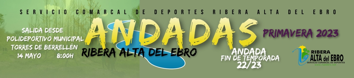 ANDADA FINAL DE CIRCUITO DE ANDADAS PRIMAVERA RIBERA ALTA DEL EBRO 2023.