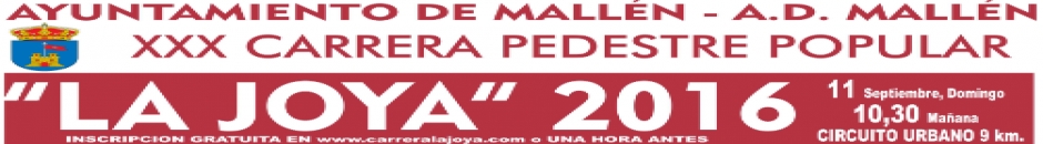 CARRERA PEDESTRE LA JOYA DE MALLÉN