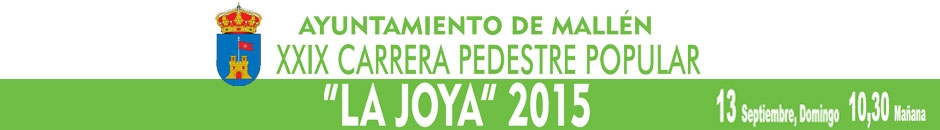 Ergebnisse  - CARRERA PEDESTRE LA JOYA DE MALLÉN 