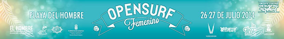 Información - CIRCUITO CANARIO DE SURF   OPEN SURF FEMENINO PLAYA DEL HOMBRE