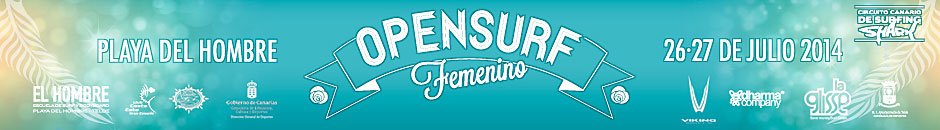 Slike in video posnetki  - CIRCUITO CANARIO DE SURF   OPEN SURF FEMENINO PLAYA DEL HOMBRE