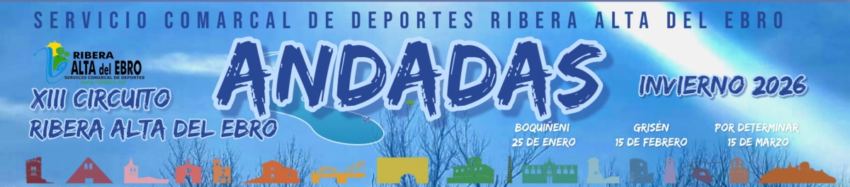 CIRCUITO DE ANDADAS INVIERNO RIBERA ALTA DEL EBRO 2026