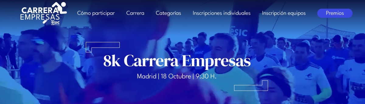 Inscripción  - I CARRERA DE EMPRESAS ESIC POZUELO 2026   EQUIPOS EMPRESAS 