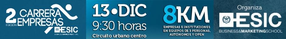 Contatti  - II CARRERA DE LAS EMPRESAS ESIC ZARAGOZA   EQUIPOS EMPRESAS