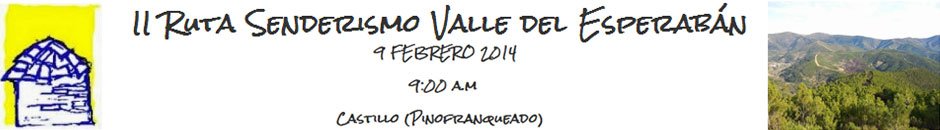 Informazioa  - II RUTA SENDERISMO VALLE DEL ESPERABÁN