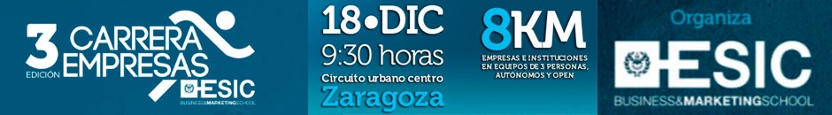 Resultados  - III CARRERA DE LAS EMPRESAS ESIC ZARAGOZA   EQUIPOS EMPRESAS