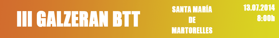 CLASIFICACIONS 2014  - III GALZERAN BTT