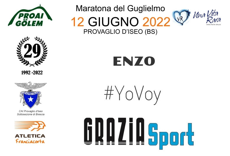 #YoVoy - ENZO (29A ED. 2022 - PROAI GOLEM - MARATONA DEL GUGLIELMO)