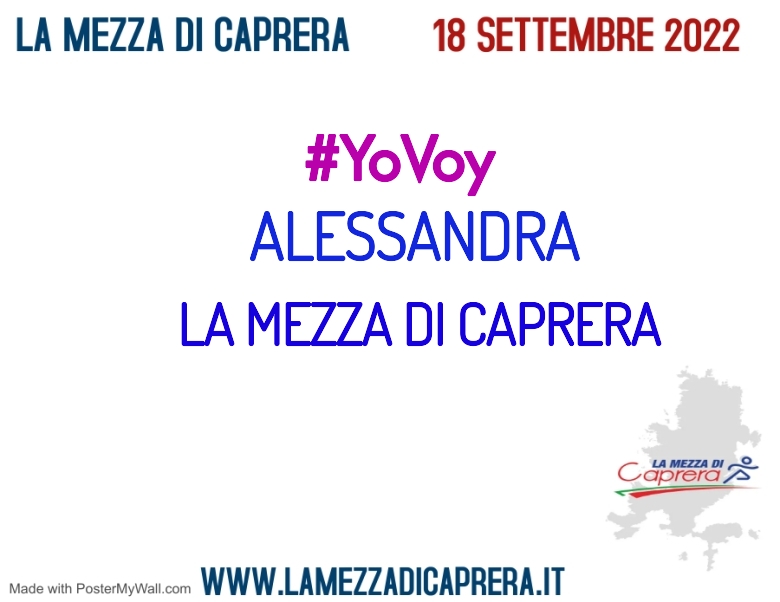 #YoVoy - ALESSANDRA (LA MEZZA DI CAPRERA)