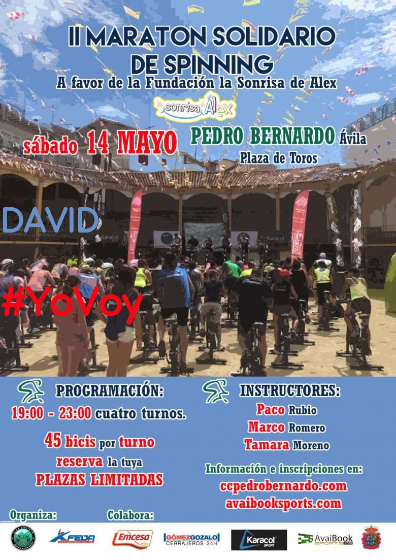 #YoVoy - DAVID (II MARATON SOLIDARIO DE CICLO OUTDOOR)