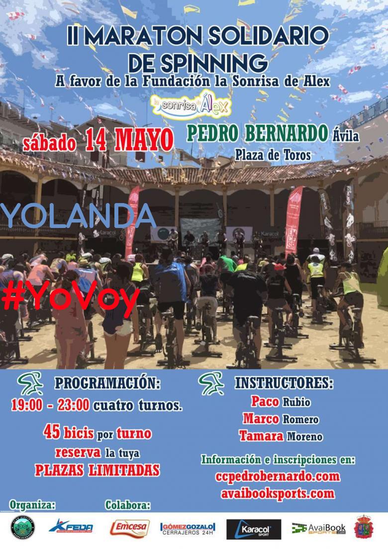 #YoVoy - YOLANDA (II MARATON SOLIDARIO DE CICLO OUTDOOR)