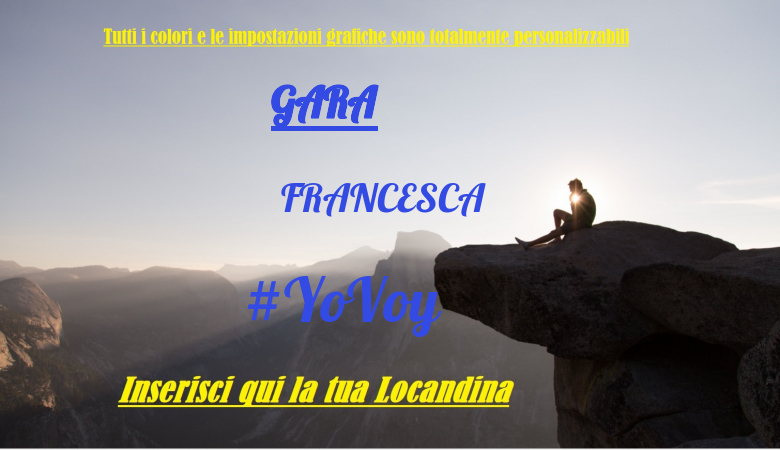 #YoVoy - FRANCESCA (GARA)