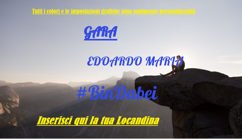 #ImGoing - EDOARDO MARIA (GARA)