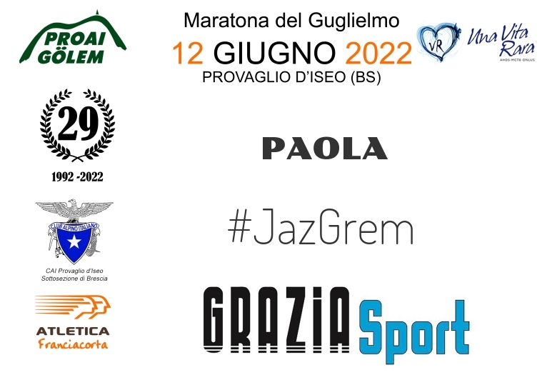 #YoVoy - PAOLA (29A ED. 2022 - PROAI GOLEM - MARATONA DEL GUGLIELMO)