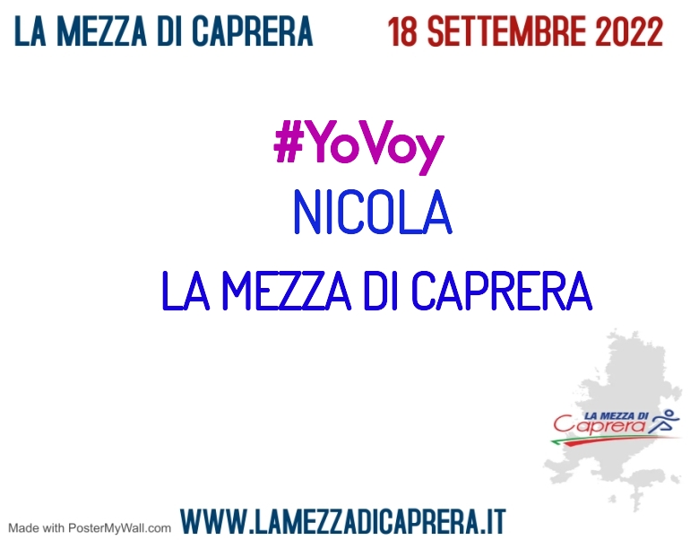 #ImGoing - NICOLA (LA MEZZA DI CAPRERA)