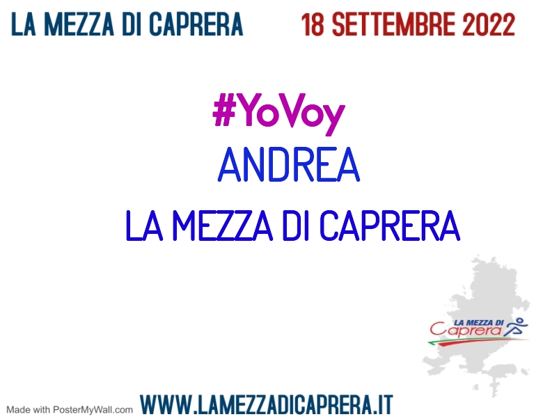 #YoVoy - ANDREA (LA MEZZA DI CAPRERA)