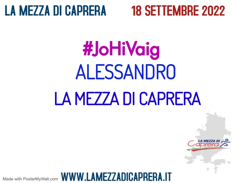 #ImGoing - ALESSANDRO (LA MEZZA DI CAPRERA)