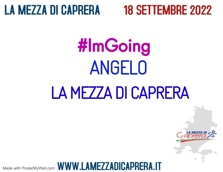 #ImGoing - ANGELO (LA MEZZA DI CAPRERA)