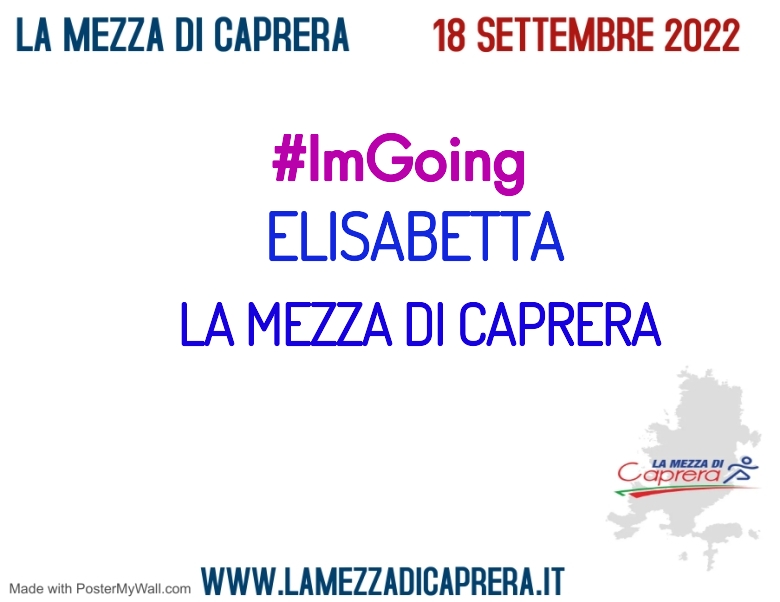 #ImGoing - ELISABETTA (LA MEZZA DI CAPRERA)