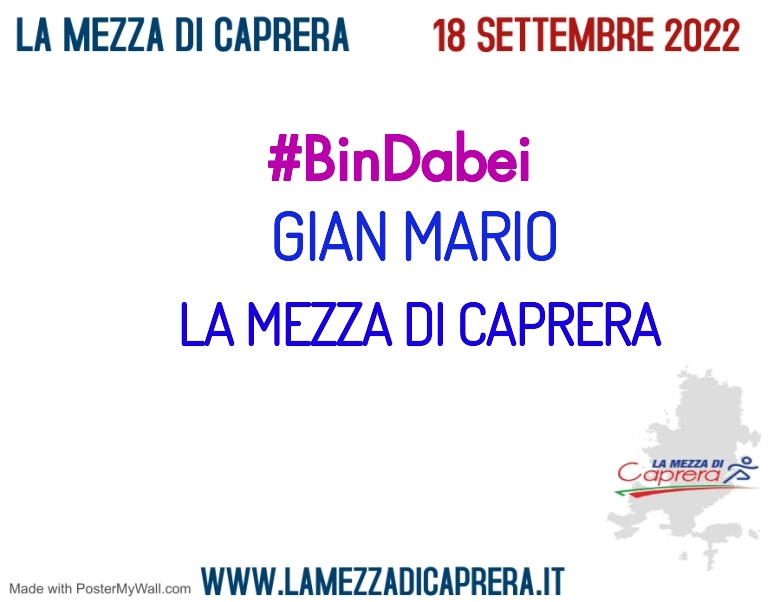 #ImGoing - GIAN MARIO (LA MEZZA DI CAPRERA)