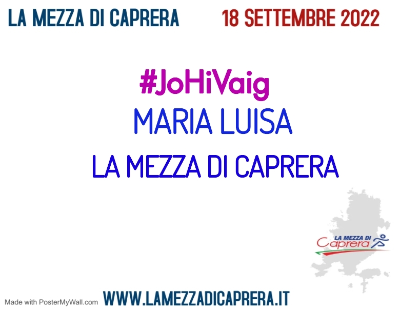 #YoVoy - MARIA LUISA (LA MEZZA DI CAPRERA)