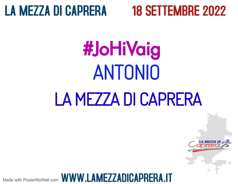 #ImGoing - ANTONIO (LA MEZZA DI CAPRERA)