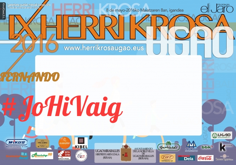 #YoVoy - FERNANDO (IX HERRIKROSA UGAO 2016)