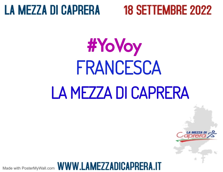 #YoVoy - FRANCESCA (LA MEZZA DI CAPRERA)