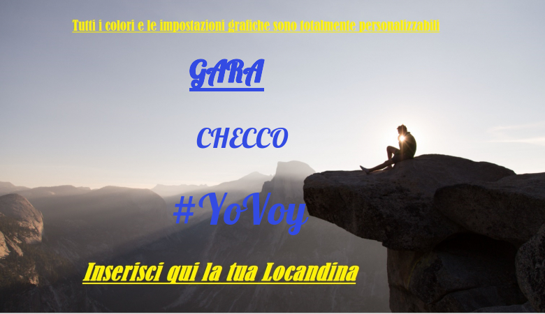 #YoVoy - CHECCO (GARA)