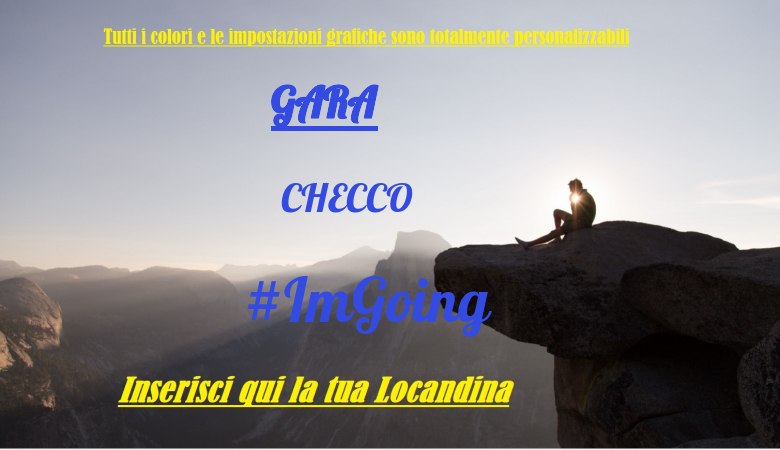 #ImGoing - CHECCO (GARA)