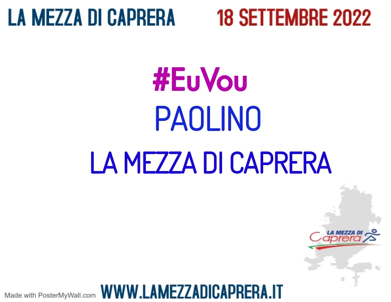 #ImGoing - PAOLINO (LA MEZZA DI CAPRERA)