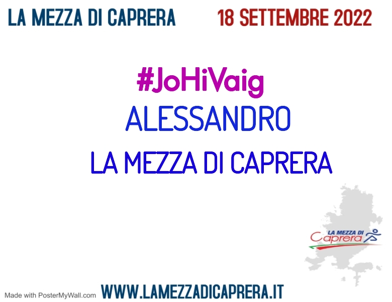 #ImGoing - ALESSANDRO (LA MEZZA DI CAPRERA)